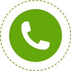 The image appears to be a green circular icon with a white silhouette of a traditional telephone handset, reminiscent of the style commonly used for an app or a button for contacting interior painting services.